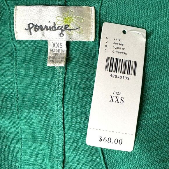 Porridge Anthropologie Dolman Knit Top Blouse Green XXS NWT bv - Picture 8 of 10